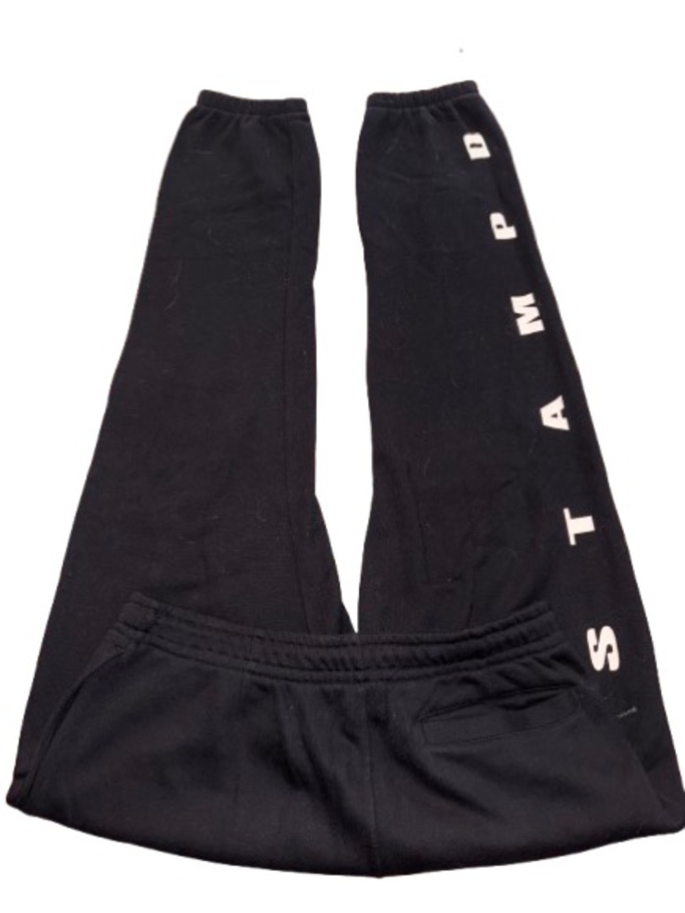 Stampd Black heavyweight Sweatpants with white Side Lettering size XL